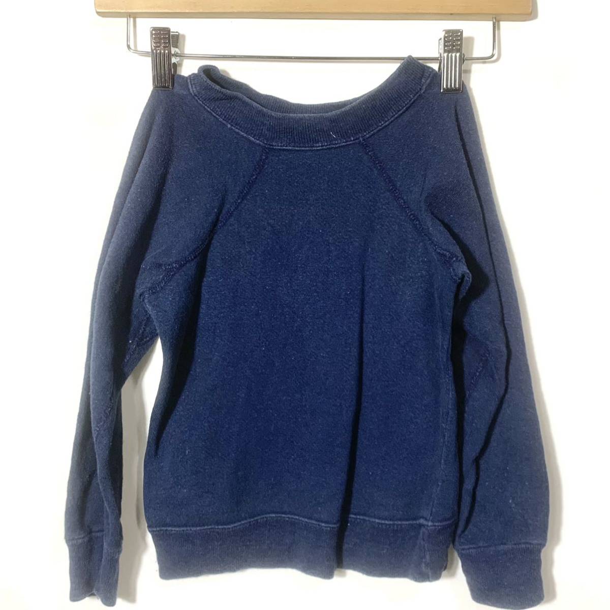 □KIDS 70s 70年代 USA製 ビンテージ U.S.NAVY トレーナー スウェット 