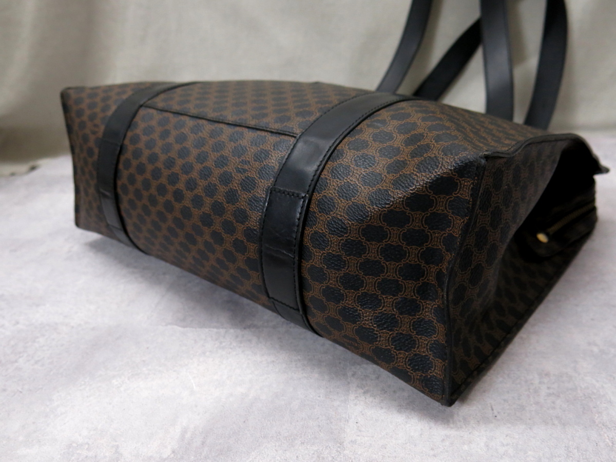 ○美品○CELINE オールド セリーヌ○マカダム○PVC レザー 本革 ○美品○CELINE オールド セリーヌ○マカダム○PVC レザー 本革