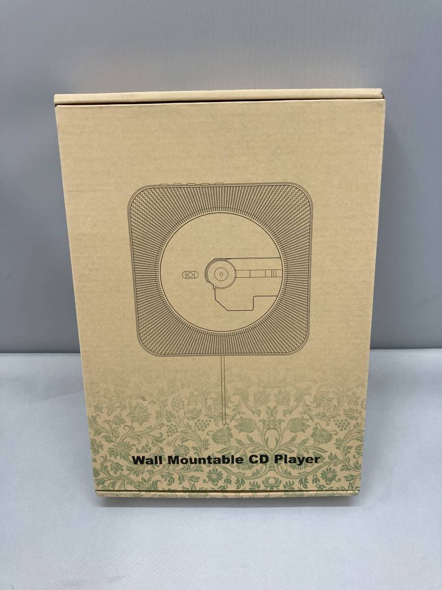 CDプレーヤー 卓上＆壁掛け式 多機能 ミニコンポ CDラジオ ポータブル Bluetooth USB AUX対応