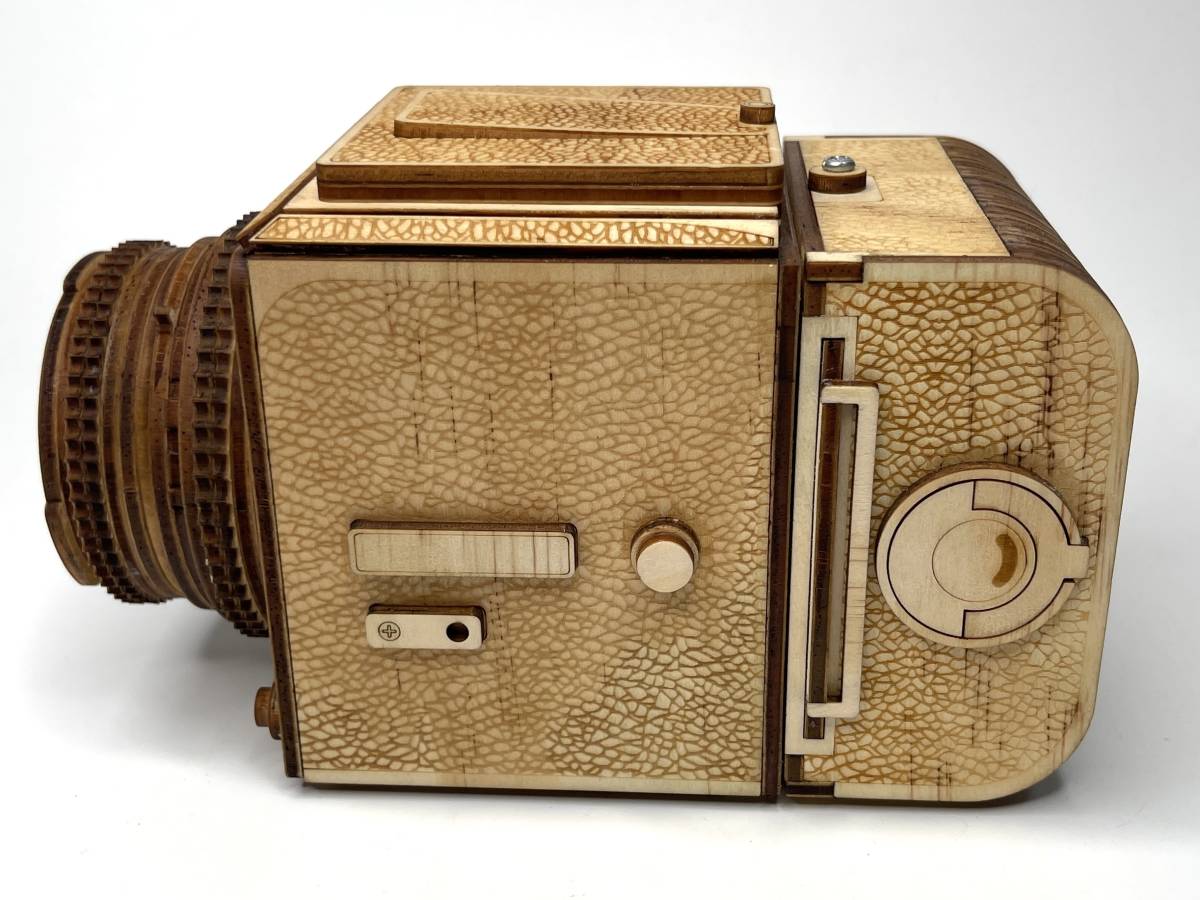 Hasselblad ハッセルブラッド風 中判フィルムカメラ 木工模型 ハンドメイド ウッド模型 Hasselblad 中判フィルムカメラ カメラ PME5 希少 800T
