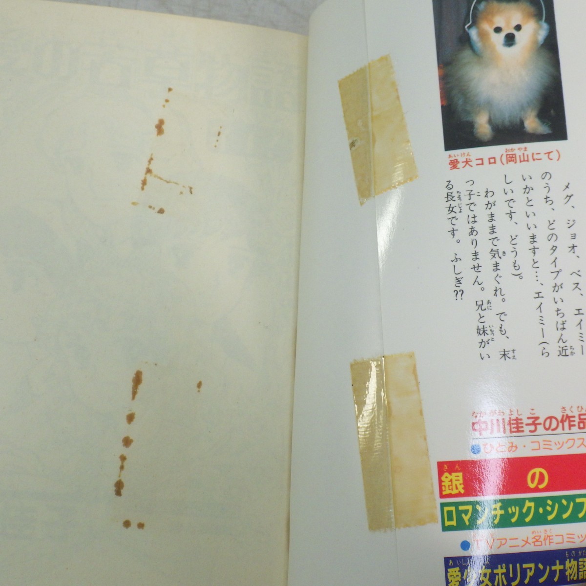 希少 愛の若草物語 全3巻完結セット 中川佳子 全巻初版 ひとみ  