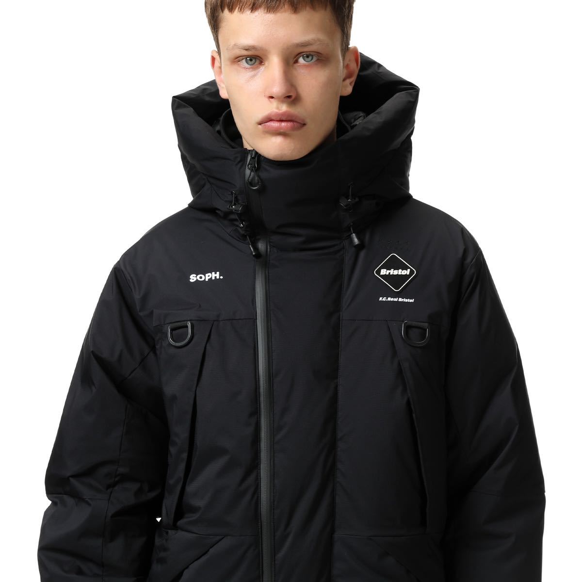 送料無料】F.C.Real Bristol DOWN BENCH PARKA ブラックMサイズ fcrb