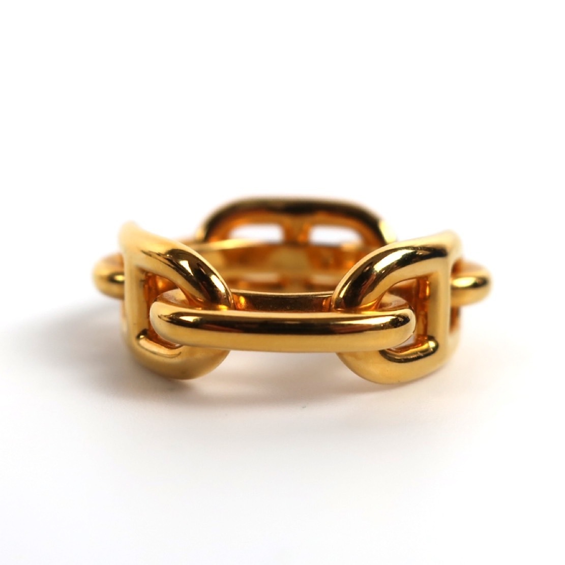 新品同様 エルメス ルガテ シェーヌダンクル Hermes スカーフリング