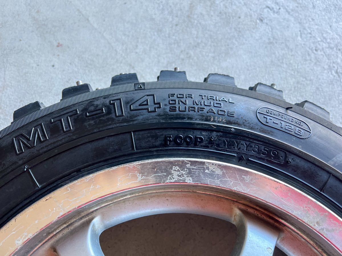 ヨコハマ アドバン MT-14 175/65R14 4本 フルピン スパイク カップピン 
