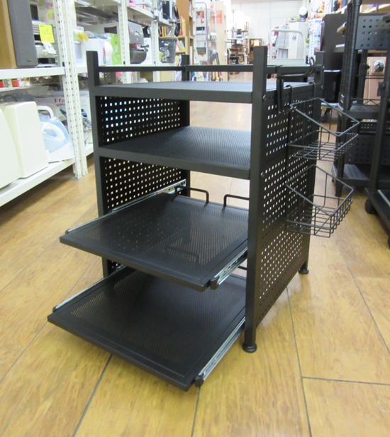 Bauhutte バウヒュッテ ゲーム機収納ラック スライダー式