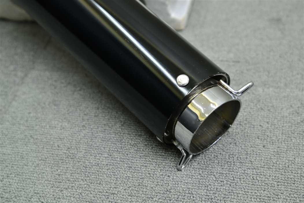 限定1ヨシケン エンデ サイレンサー 黒×メッキ50.8π検:ゼファー400