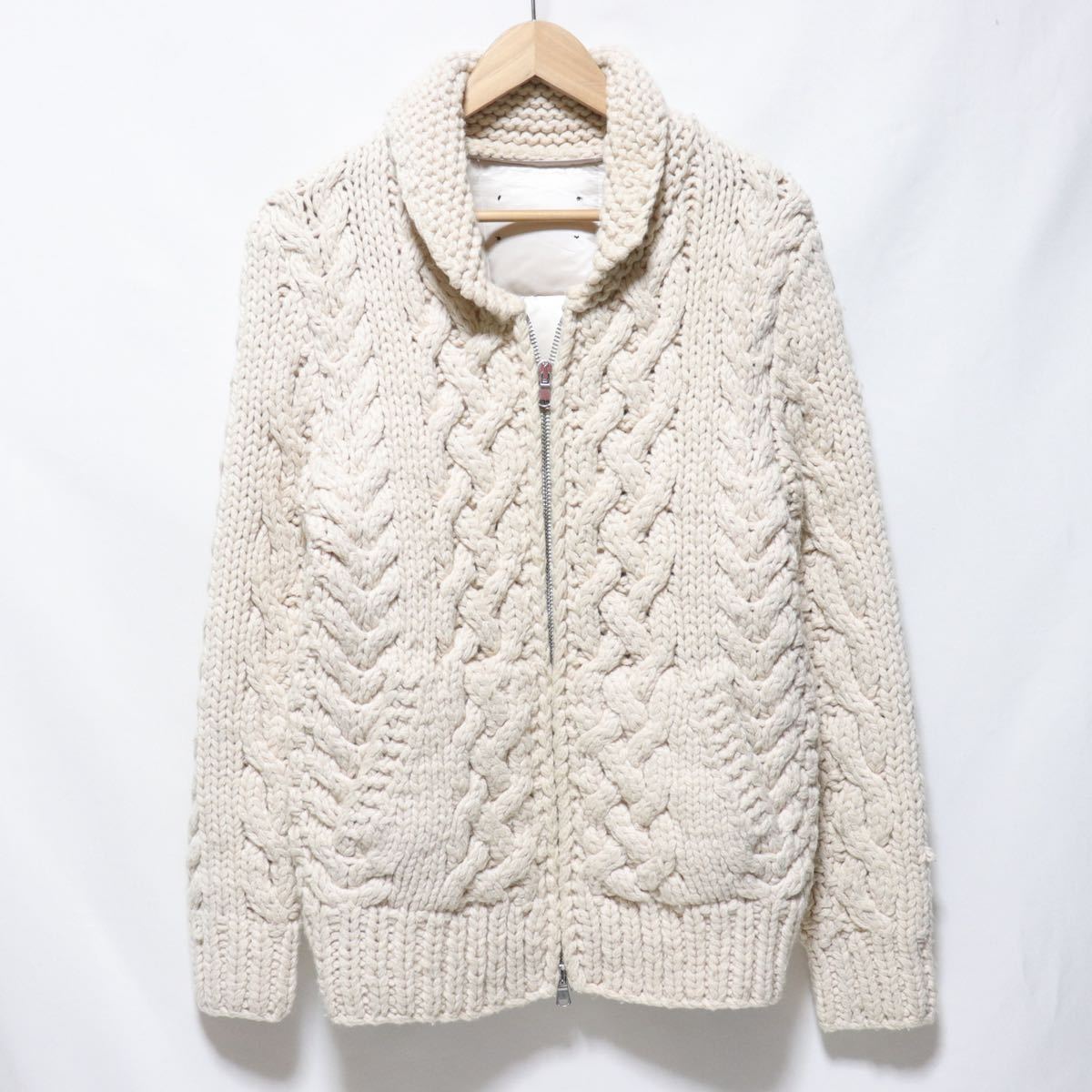 希少【jun hashimoto】バックダウンカウチン/カウチン ニット  