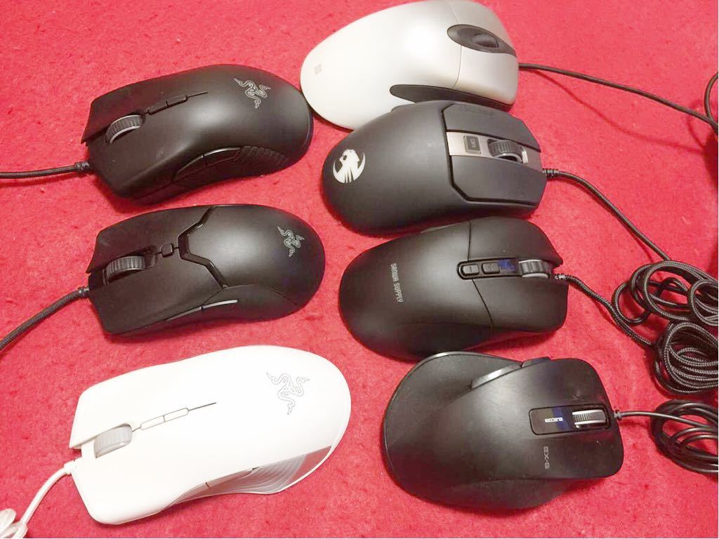 ゲーミングマウス まとめ売り 7点セット ゲーミングマウス 7個セット メーカー色々