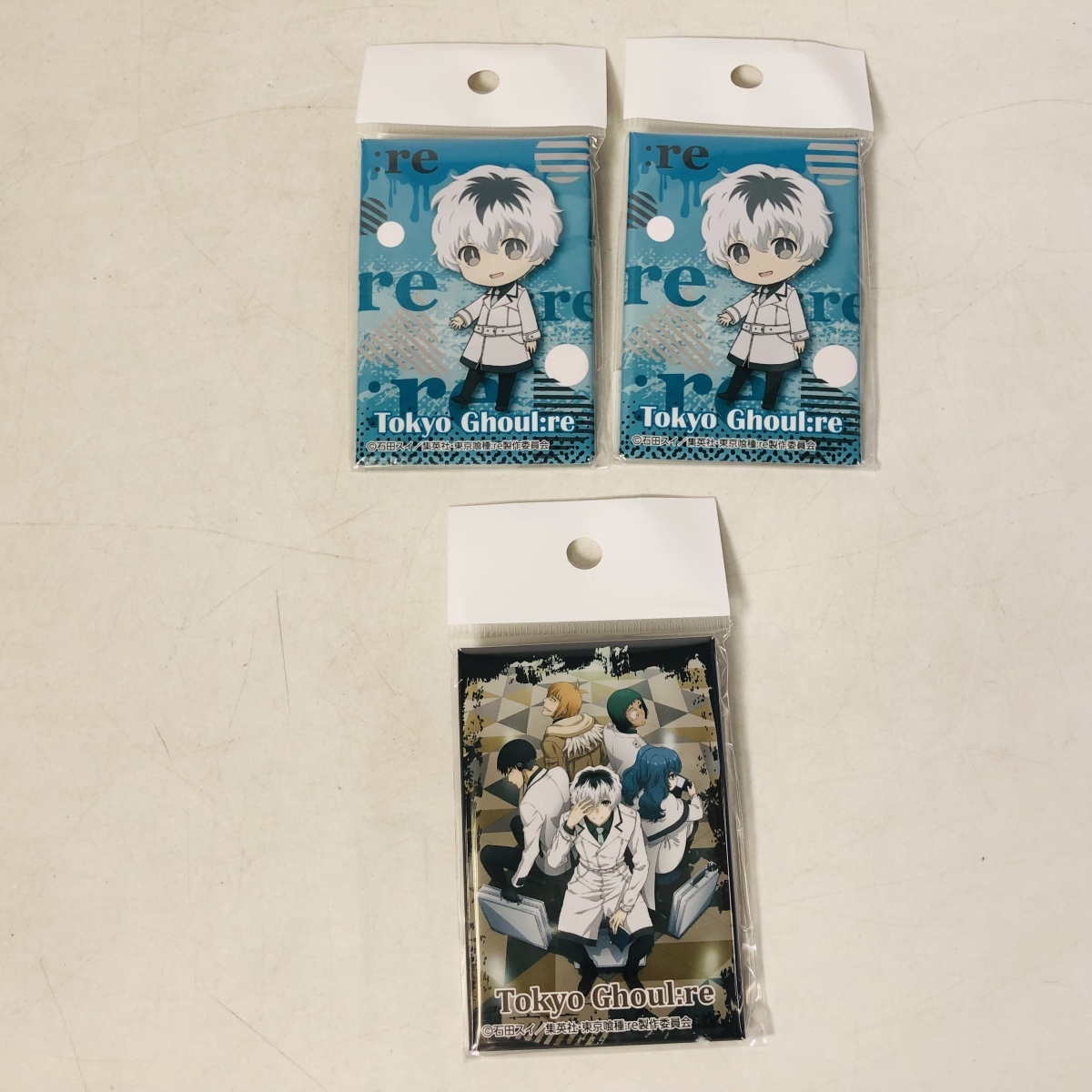 新品未開封 東京喰種:re BIGスクエア缶バッチ 佐々木琲世 3種5点セット