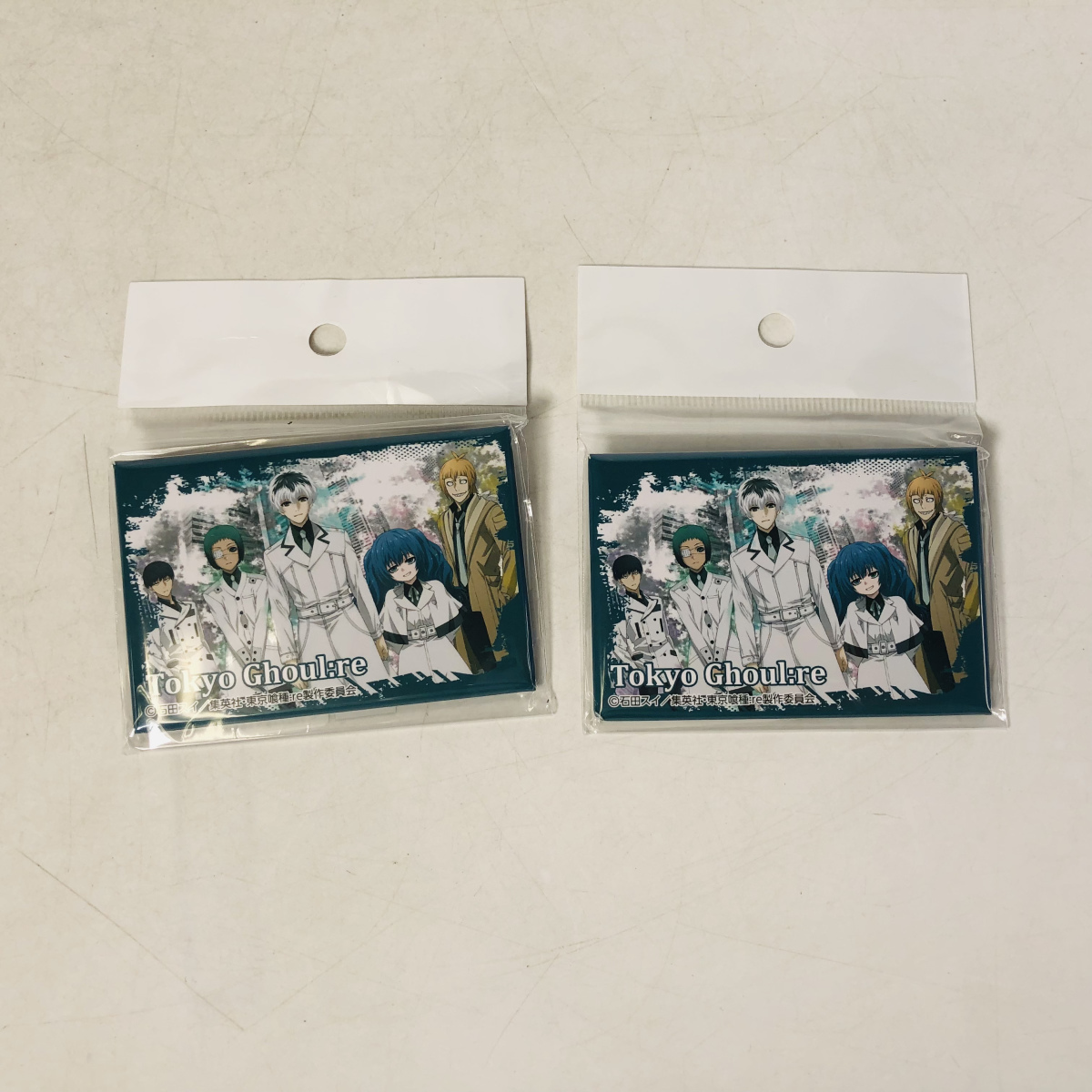 新品未開封 東京喰種:re BIGスクエア缶バッチ 佐々木琲世 3種5点セット