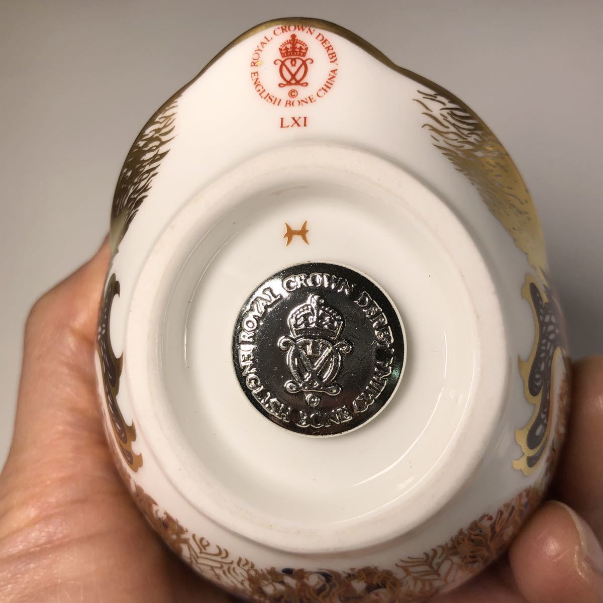 ◇Y012G◇ ROYAL CROWN DERBY ふくろう 置物 ロイヤルクラウンダービー