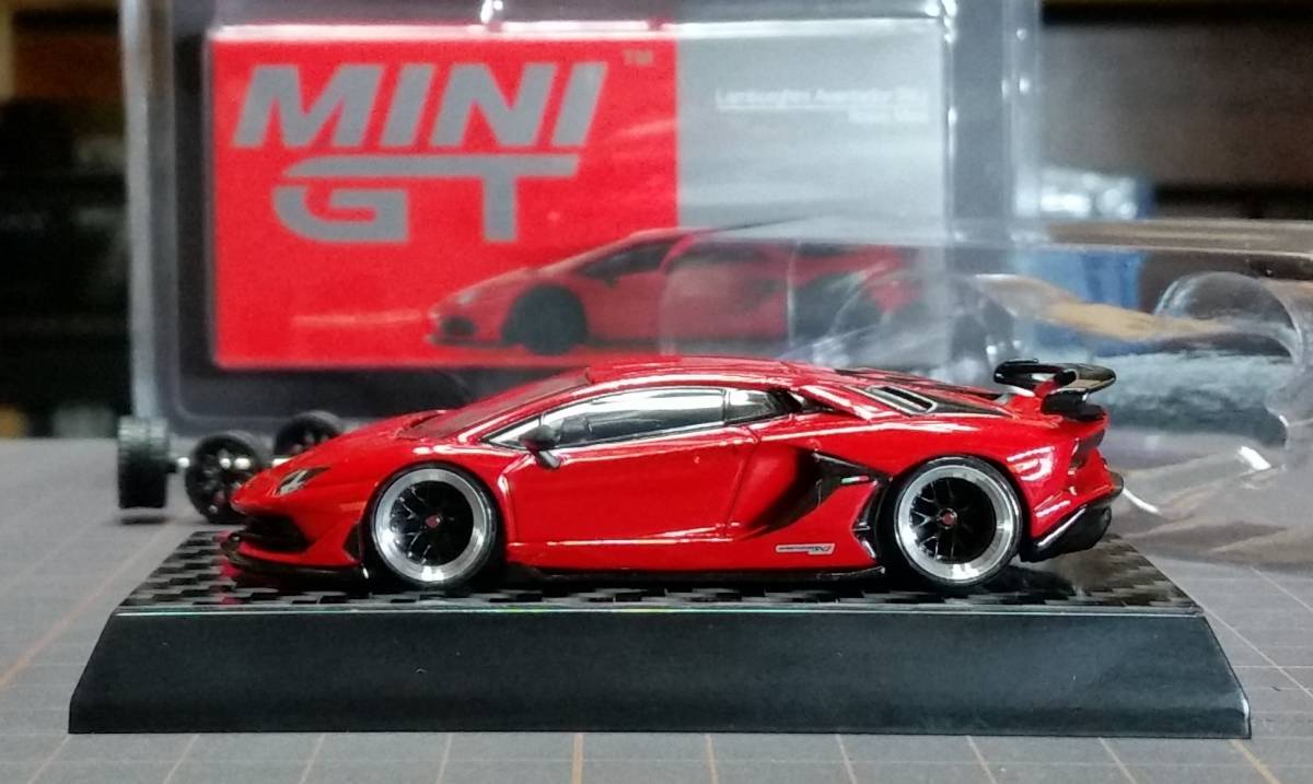1/64 改 MINI GT Lamborghini Aventador ランボルギーニ アヴェン