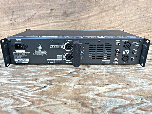状態良好 BEHRINGER ベリンガー EPQ1200 パワーアンプ② BEHRINGER