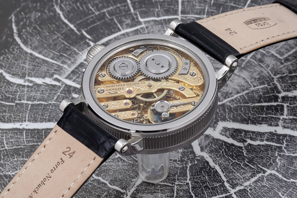 TIFFANY&Co. ティファニー PATEK PHILIPPE パテック フィリップ Wネーム 激レア 腕時計 美品 手巻き 機械式 一点モノ ビッグサイズ _2