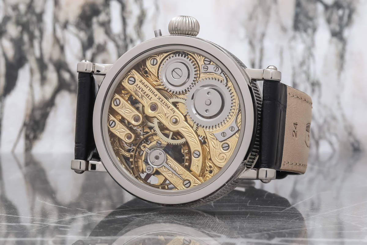 TIFFANY&Co. ティファニー PATEK PHILIPPE パテック フィリップ Wネーム 激レア 腕時計 美品 手巻き 機械式 一点モノ ビッグサイズ _4