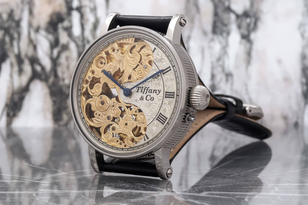 TIFFANY&Co. ティファニー PATEK PHILIPPE パテック フィリップ Wネーム 激レア 腕時計 美品 手巻き 機械式 一点モノ ビッグサイズ _5