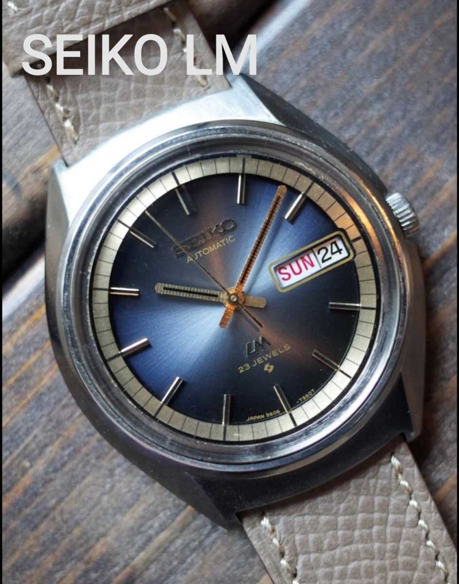 【ジャンク品】セイコー SEIKO ロードマチック LM 5606-7270 デイデイト カットガラス 腕時計 自動巻き 【中古】 SEIKO 5606-7270 セイコー