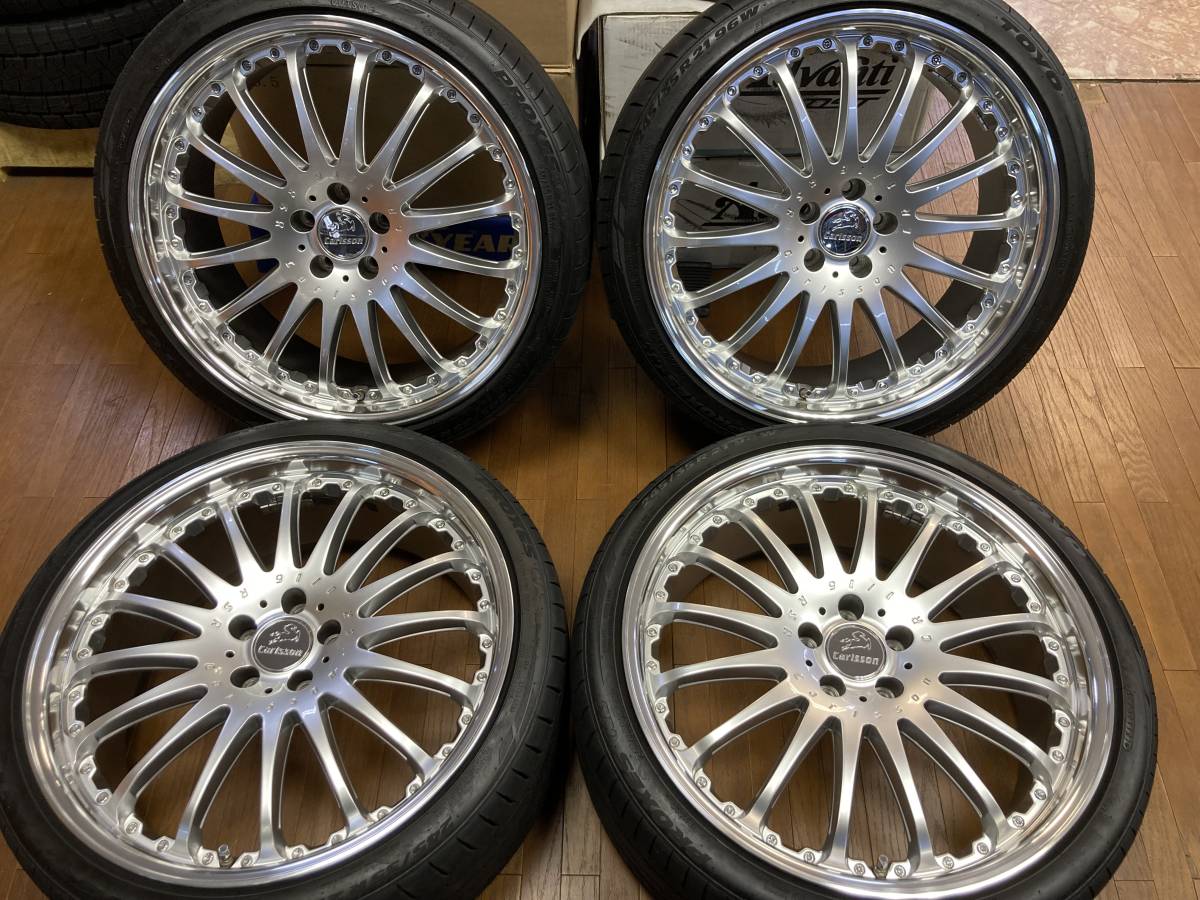 ◇美品!!カールソン1/16RSRBE◇9J+40 5H114.3◇TOYO C1S 245/35R21 