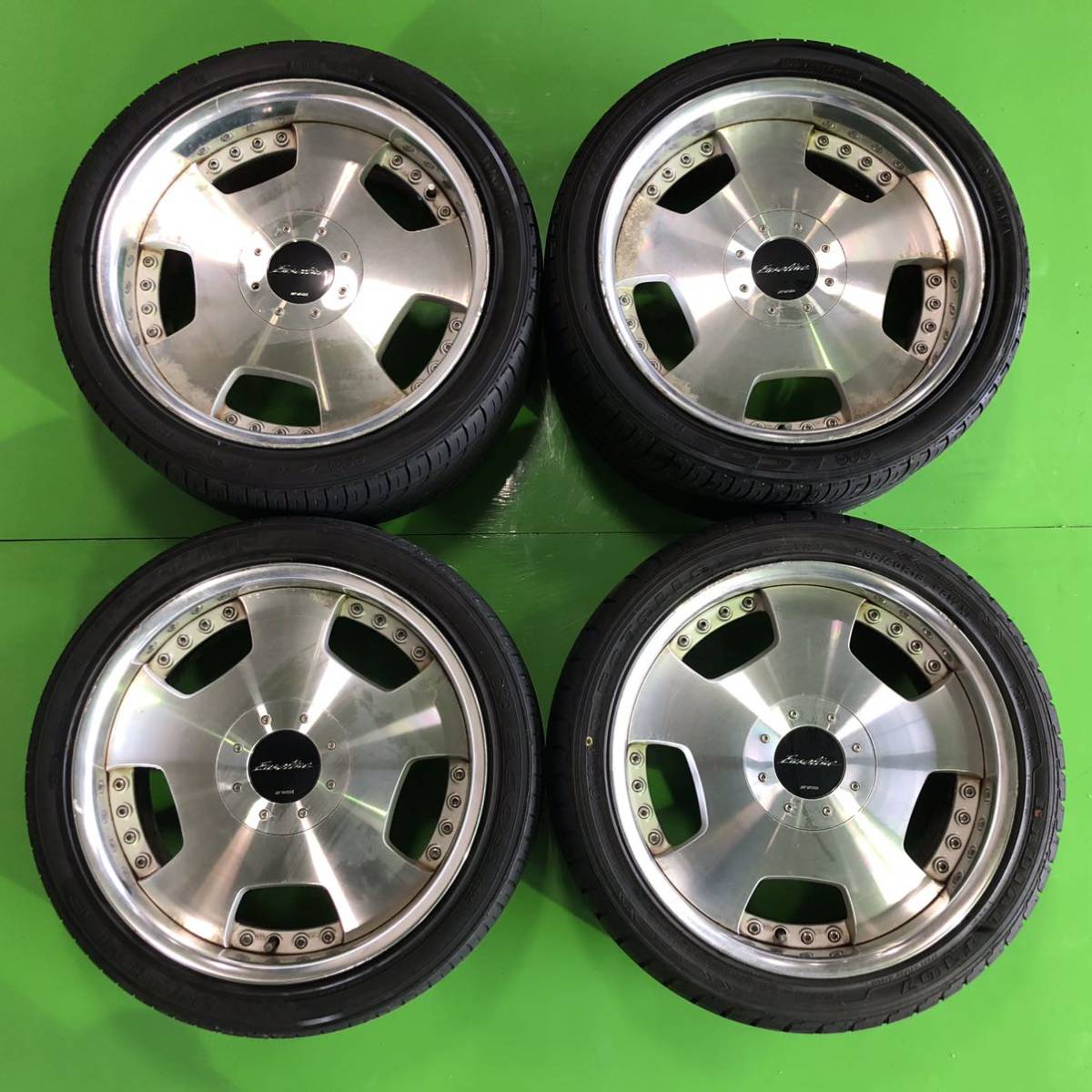 ユーロライン WORK ワーク ヴィンテージ車のパーツ 希少WORK 9.5J⁄10.5
