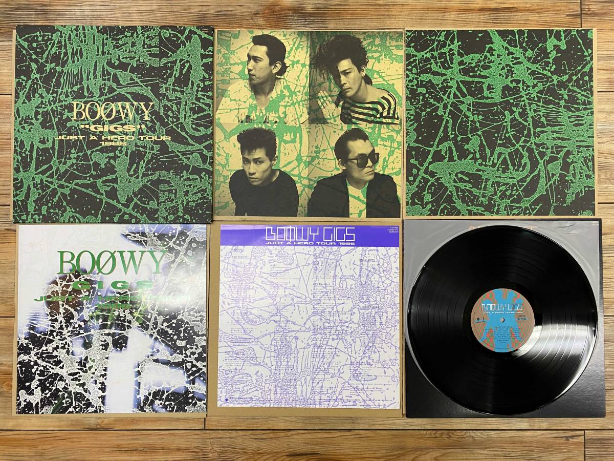 BOWY / GIGS JUST A HERO TOUR 1986 LP アウター付 ピンナップ2枚