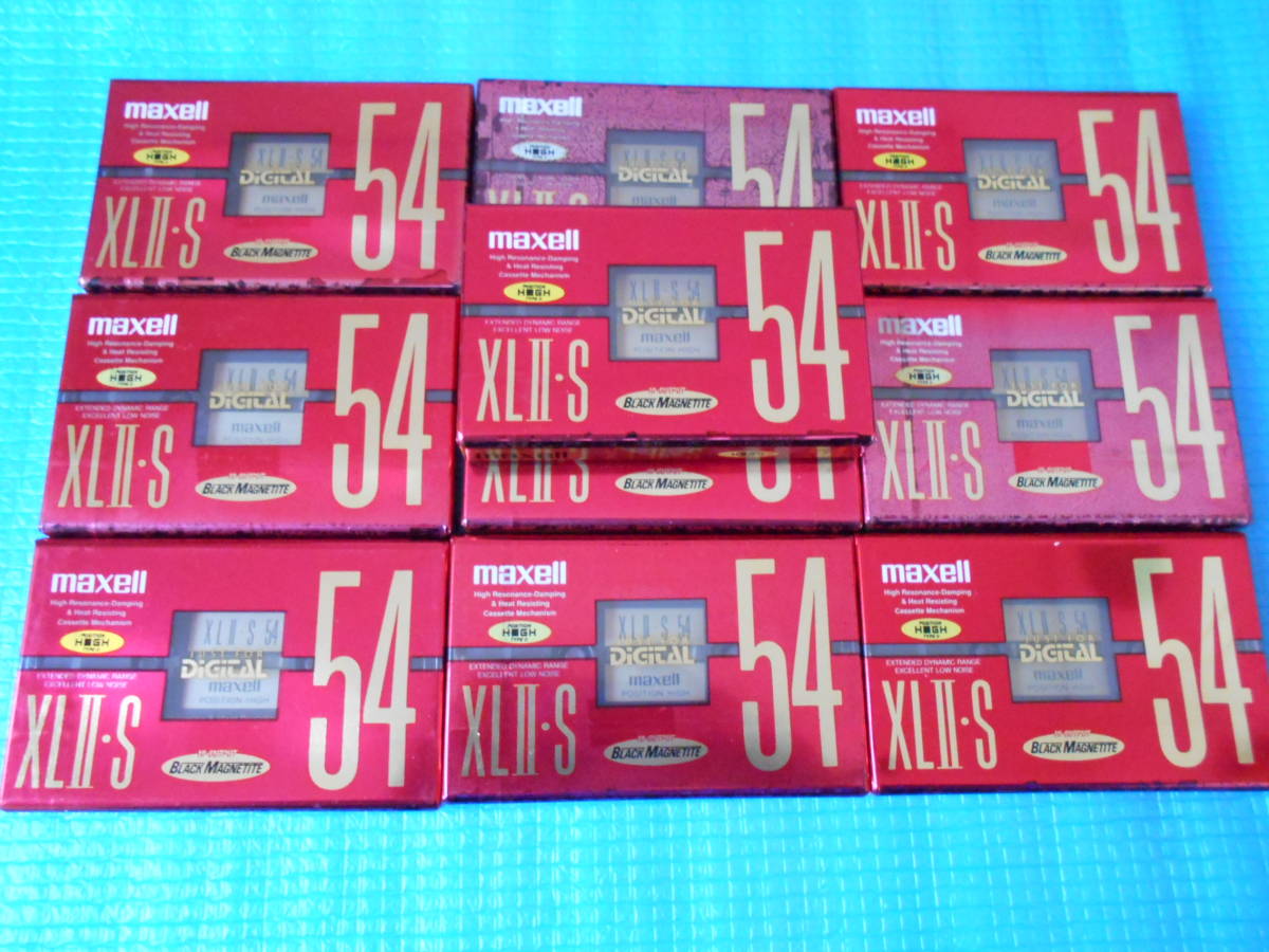 maxell XLII・S 54分 ハイポジカセットテープ10本「未使用・未開封 