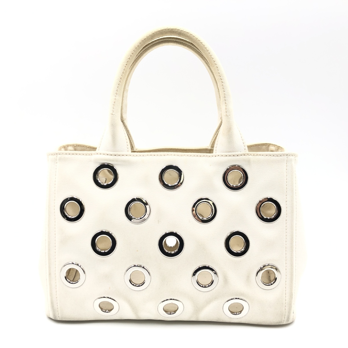 美品】PRADA プラダ カナパ S ミニ 2WAYトートバッグ ハンドバッグ 