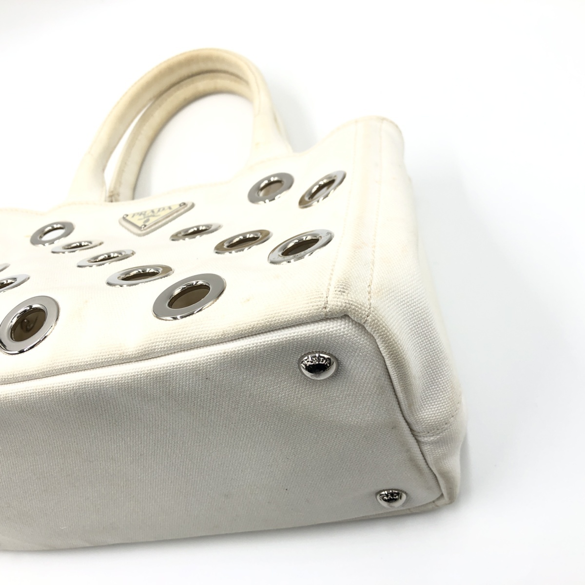 美品】PRADA プラダ カナパ S ミニ 2WAYトートバッグ ハンドバッグ 
