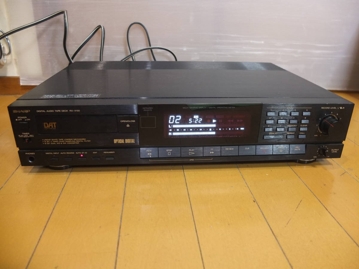 その他 SHARP DAT Yahoo!オークション SHARP シャープ DATデッキ RX-X100 通電