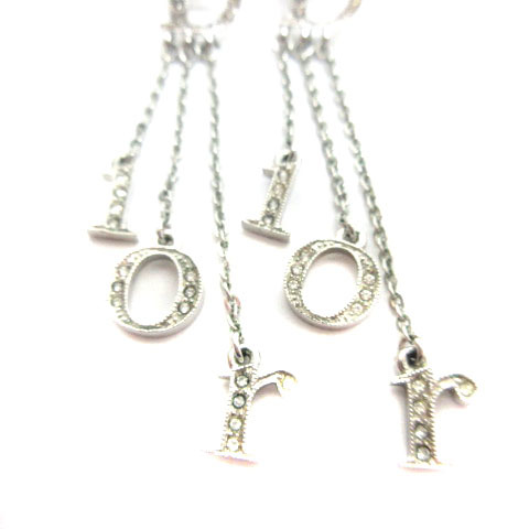 クリスチャンディオール Christian Dior ロゴ チェーン ピアス