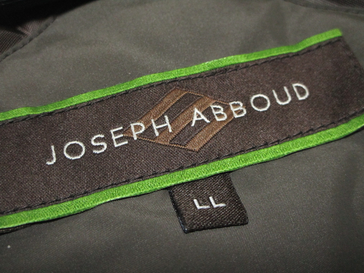 美品 JOSEPH ABBOUD ダウンライナー ミリタリーコート サイズLL カーキ 