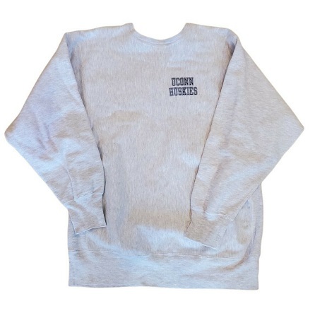 人気，限定セール 90's USA製 Champion リバースウィーブ スウェット 両面プリント ビンテージ グレー 英字 カレッジ Reverse Weave バックプリント(スウェットシャツ)｜売買されたオークション情報、yahooの商品情 男性用