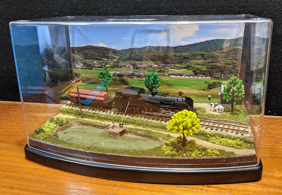 田舎 ジオラマ 鉄道 たらいらま一世 受注生産ジオラマ 完成版鉄道風景