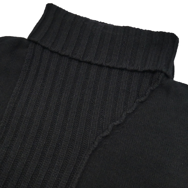 Yohji Yamamoto POUR HOMME 2019aw ウール リブハギ タートルネック 
