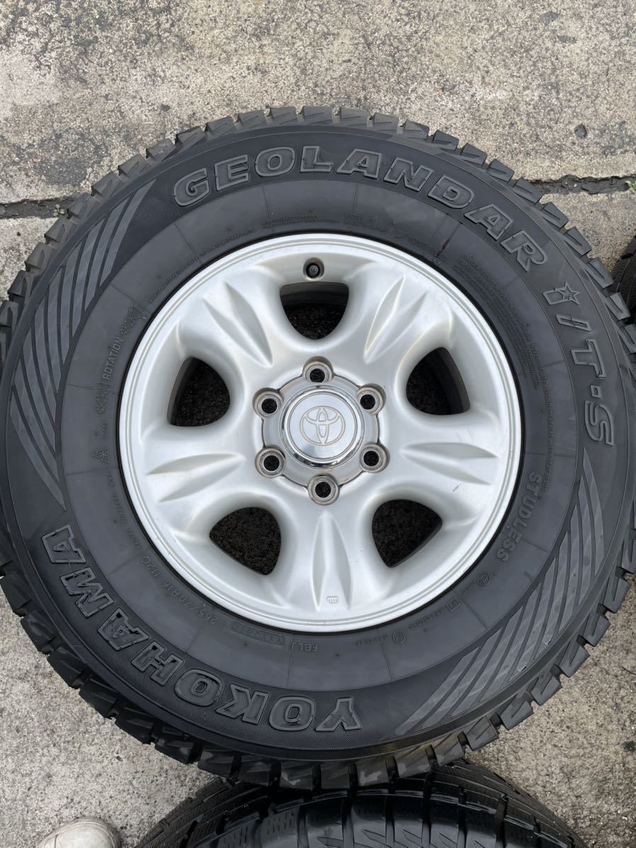 265/70R16 スタッドレスタイヤ プラド 4本セット 