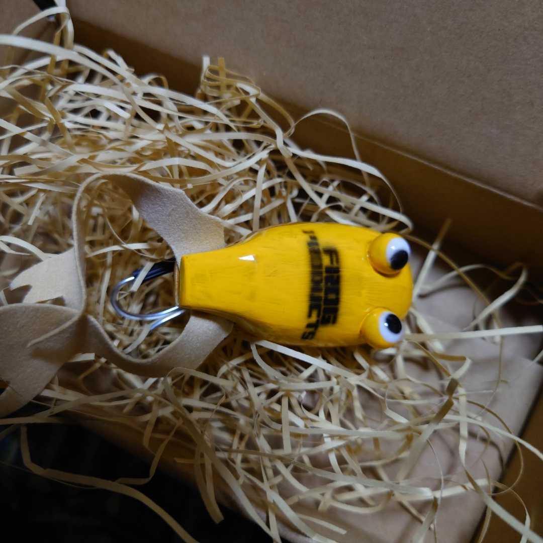 フロッグプロダクツ お正月限定ルアー 新作 ウッデンフロッグ ウッドカエル ハンドペイント ワンオフカラー トイフロッグ イエロー ノイジー 売買されたオークション情報 Yahooの商品情報をアーカイブ公開 オークファン Aucfan Com