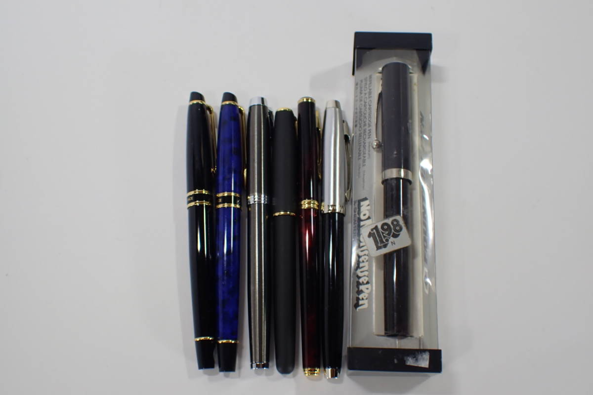 PILOTと WATERMAN 万年筆 66766 万年筆 7本セット WATERMAN ウォーターマン PARKER SONNET