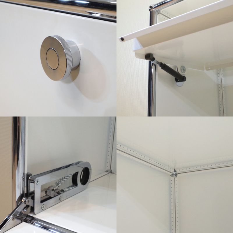 USM ハラー 2列3段キャビネット ホワイト 雑誌架 キャビネット ブック  