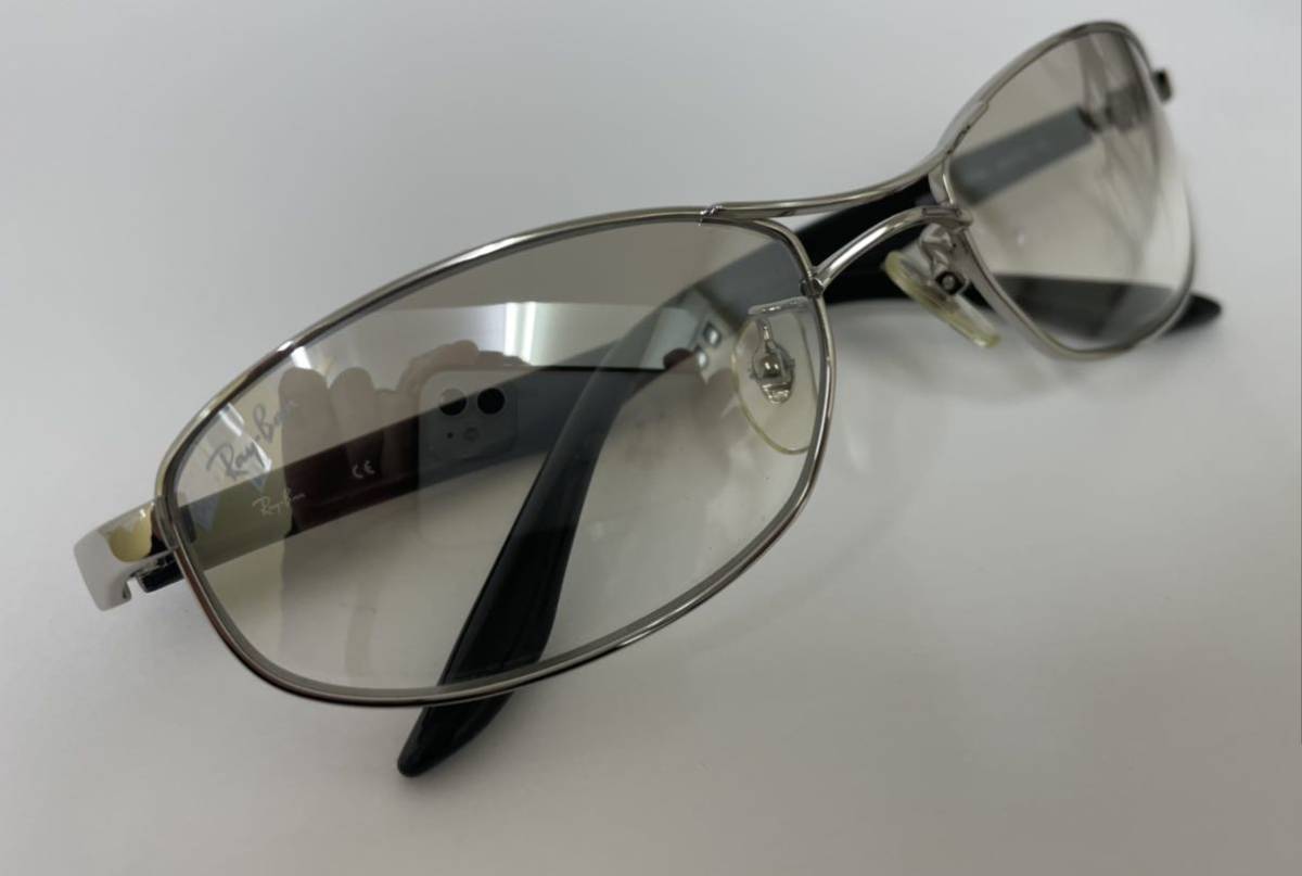 美品 Ray-Ban レイバン RB3224 003/6I 55□19 130 シルバー金具 