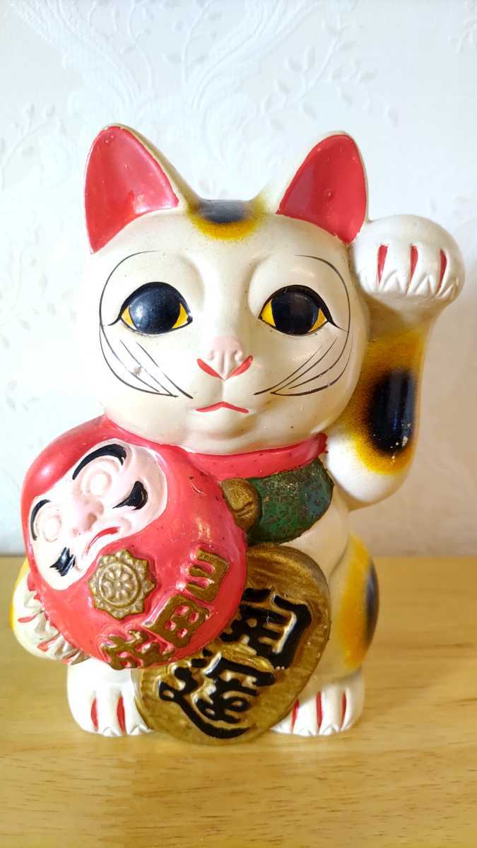 まねきねこ 招き猫 商売繁盛 昭和レトロ 成田山 焼き物｜家具、インテリア