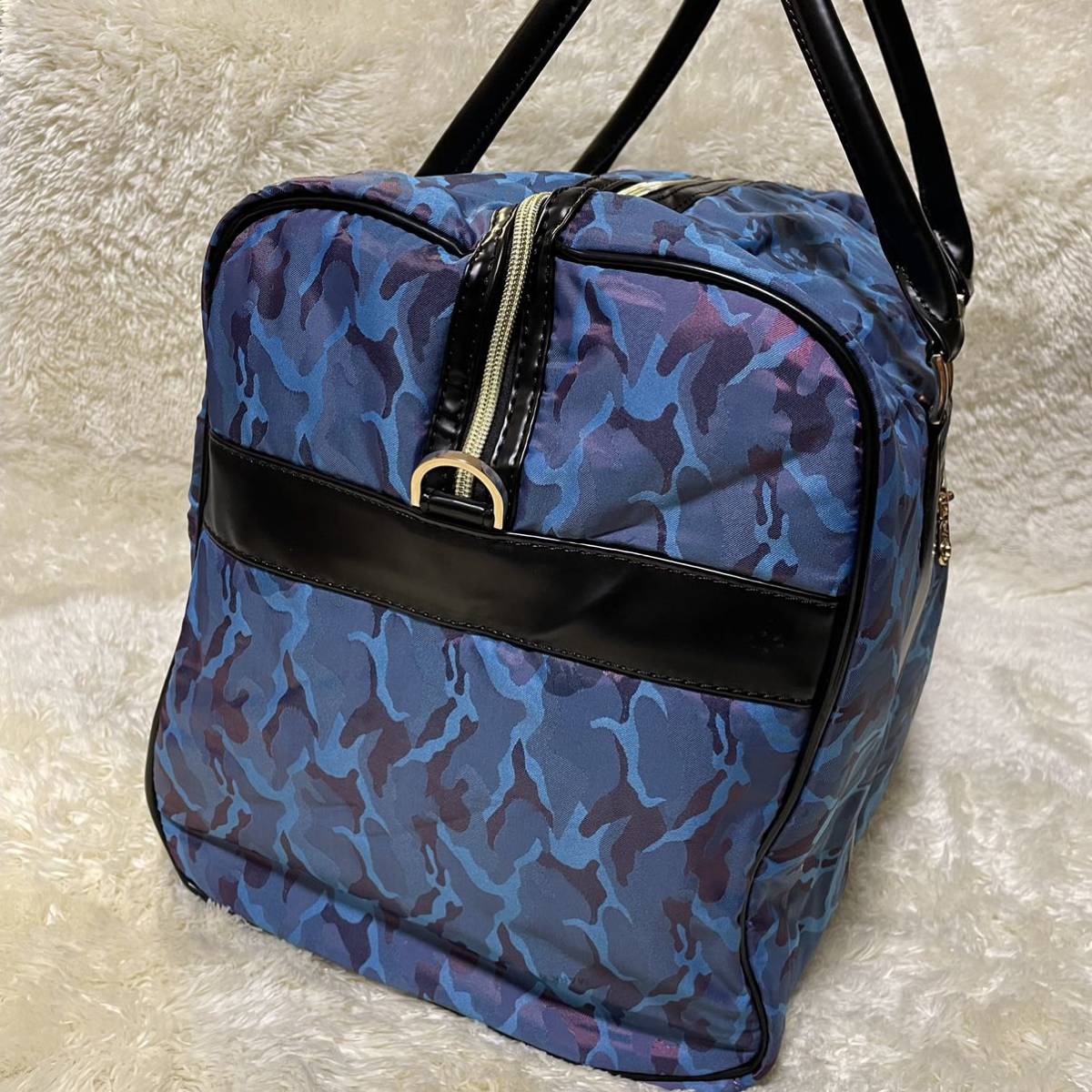 1円～新品 MARK&LONA マークアンドロナ ブルー カモフラージュ柄