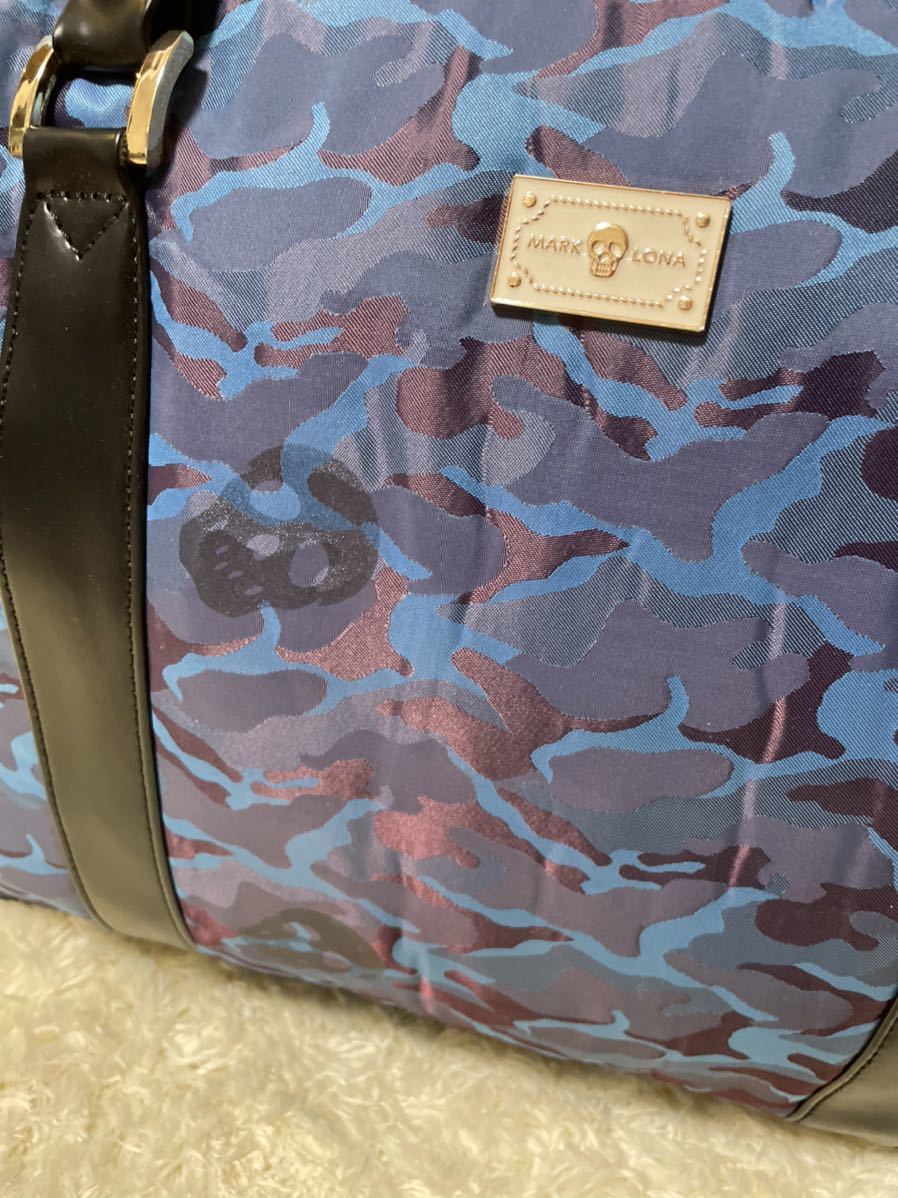 1円～新品 MARK&LONA マークアンドロナ ブルー カモフラージュ柄
