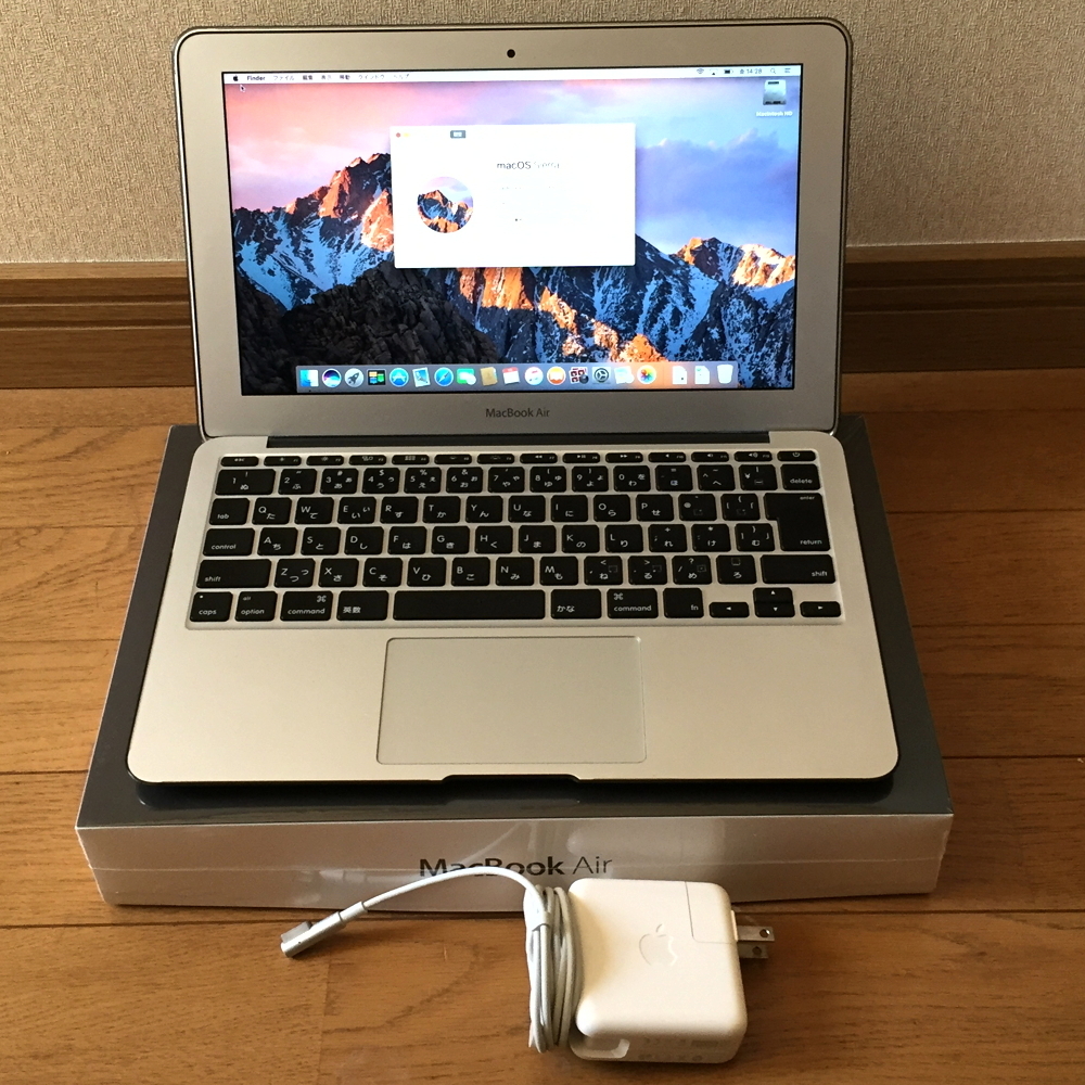 動作確認済み MacBook Air 11インチ (Early 2015) Core i5 1.6GHz⁄4GB