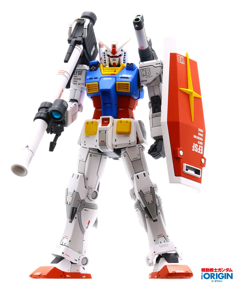HG1/144 RX-78-02 ガンダム(GUNDAM THE ORIGIN版)改修塗装完成品＜前期 