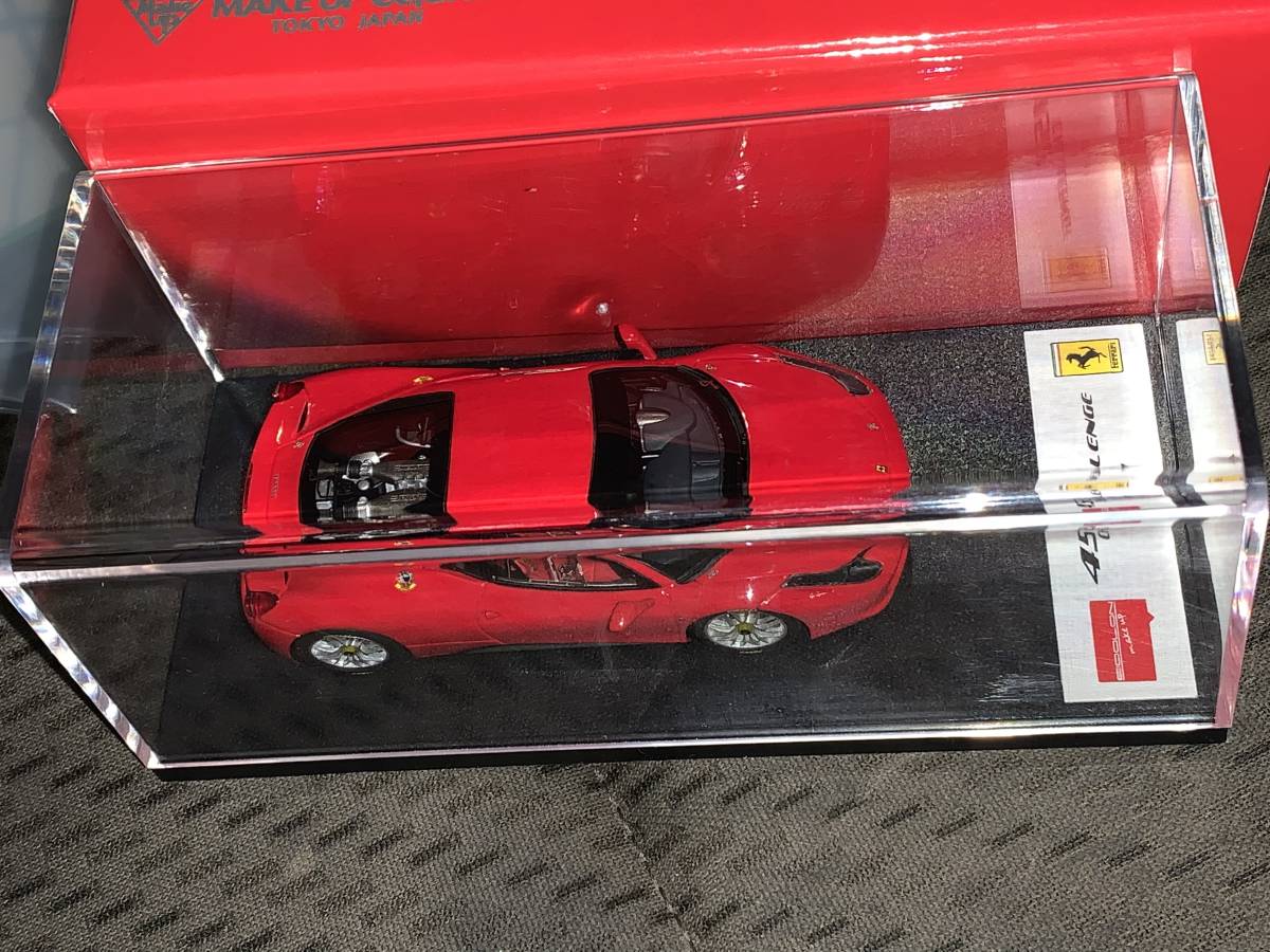 アイドロン make up　1/43　フェラーリ458　チャレンジ2011　レッド　used 良品　箱難