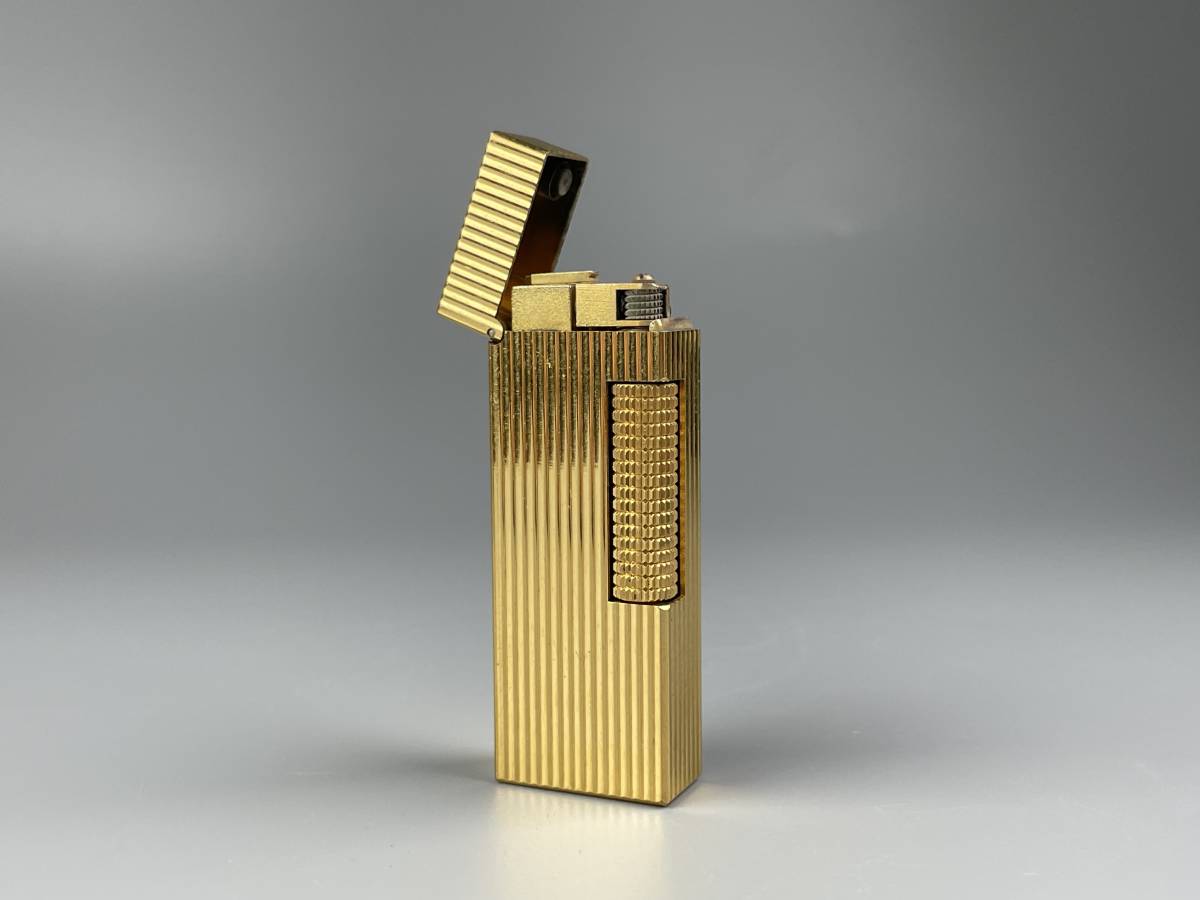 dunhill ダンヒル ガスライター サイドローラー ゴールドカラー 喫煙具 05