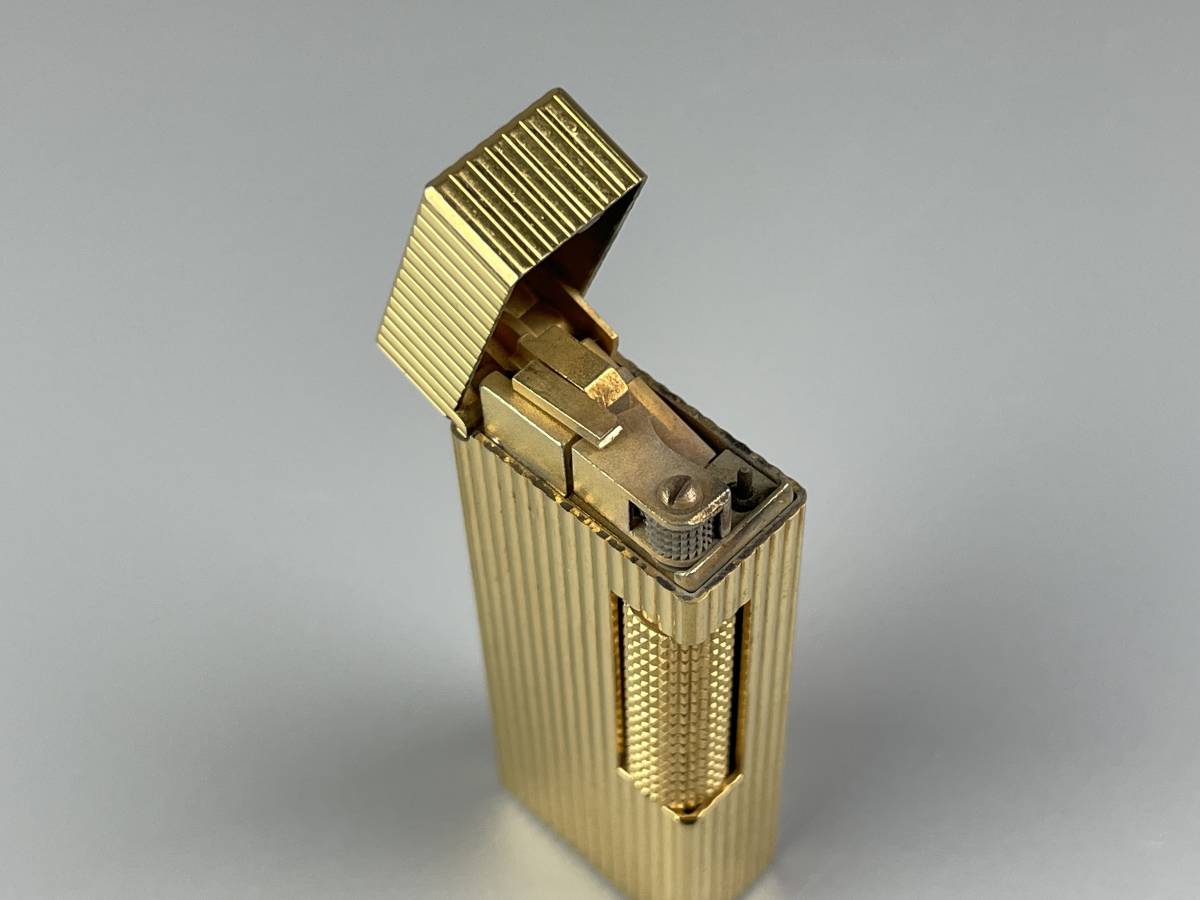 dunhill ダンヒル ガスライター サイドローラー ゴールドカラー 喫煙具 05