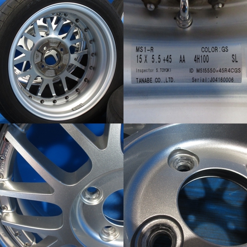 車 タナベ SSR MS1-R 16インチ ホイール 5.5J+45 100-4H