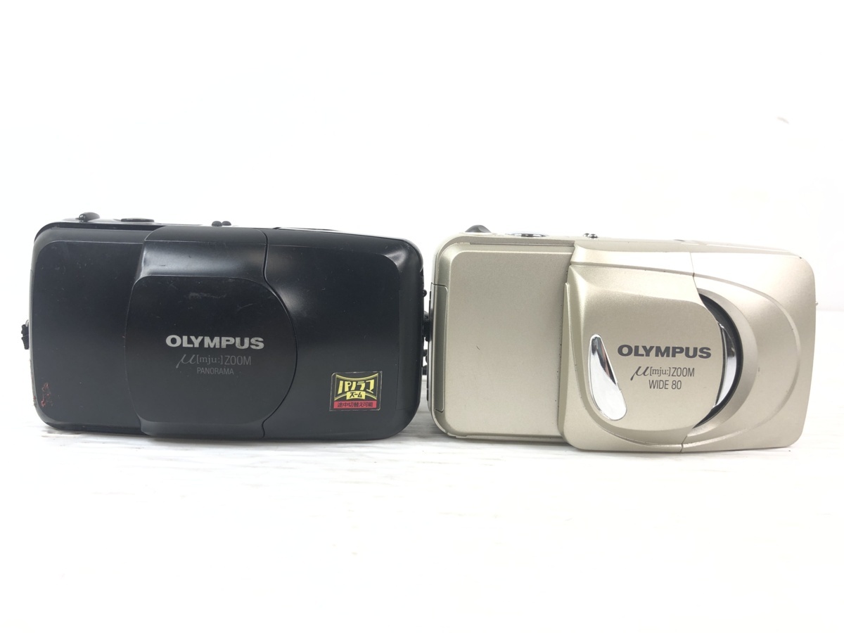 まとめ２台の　OLYMPUS μ[mju:]-II zoom OLYMPUS オリンパス 2台まとめ μ[mju:]ZOOM PANORAMA μ[mju:]ZOOM WIDE