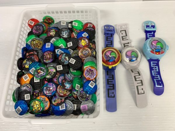 妖怪ウォッチ 玩具セットまとめ売り メダル202枚 HD136-220110-084【中古】妖怪ウォッチ おもちゃ メダル まとめ DX妖怪