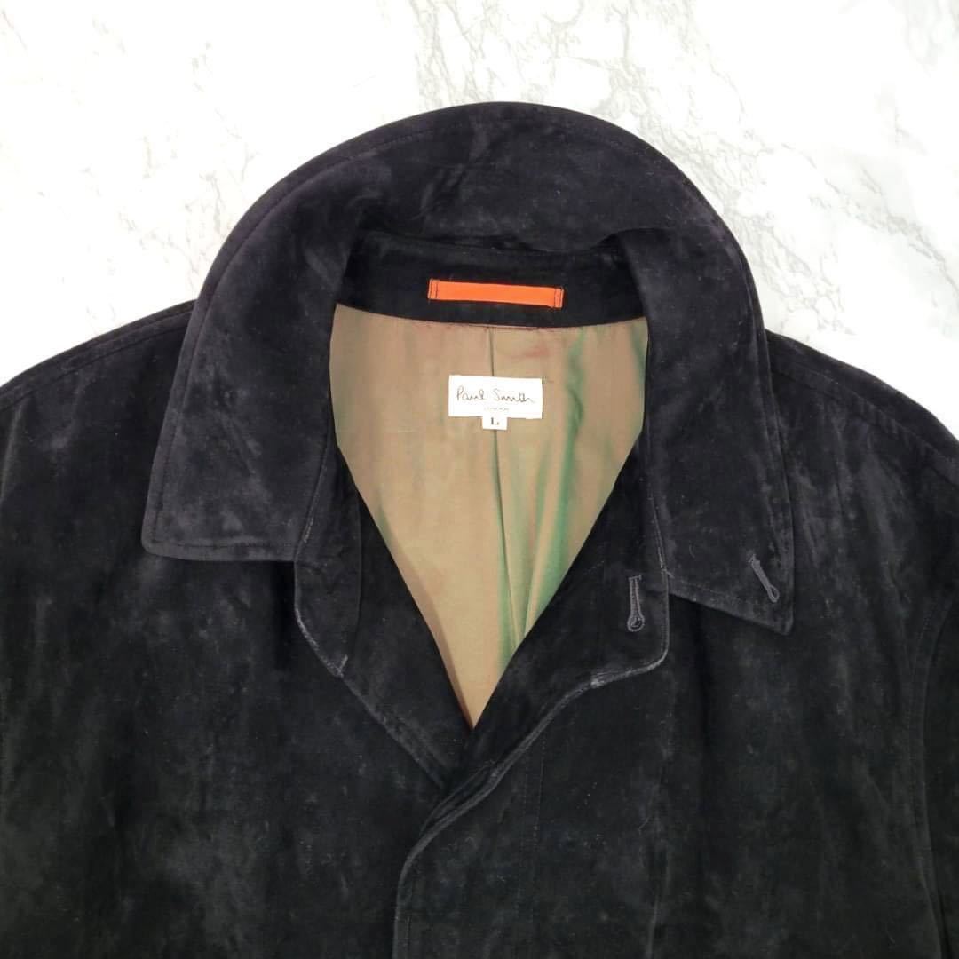 美品ポールスミス トレンチコート L 千鳥格子 カシミヤライナー 比翼